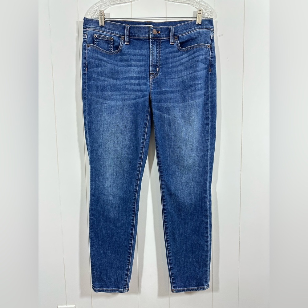 J Crew Jeans Womens Size 31/28 Blue Stretch Mid Rise Skinny Denim Style B8320